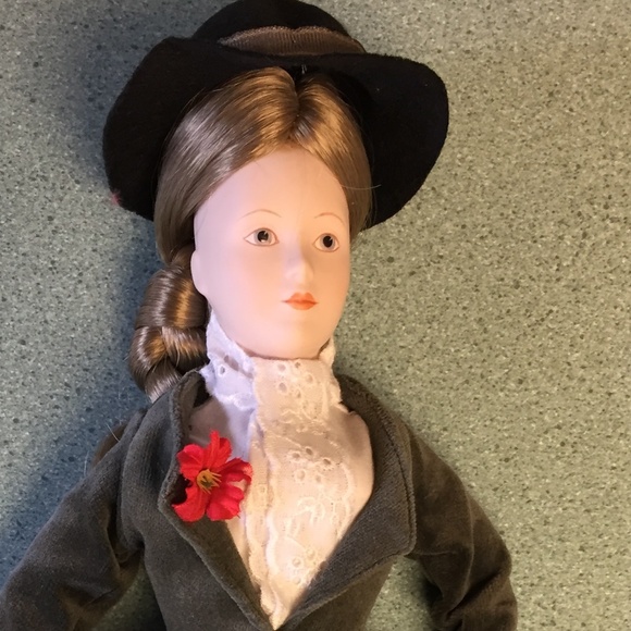 FRANKLIN  "CECILY OF VIRGINIA COLONY" 12" HEIRLOOM PORCELAIN BISQUE COLLECTIBLE - Picture 2 of 7